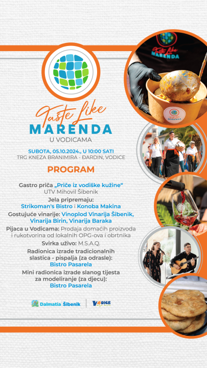 Ove subote ne propustite 'Taste like...marendu' u Vodicama