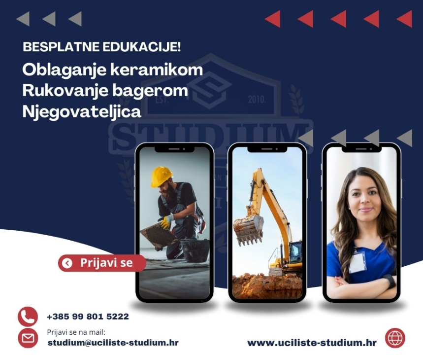 Besplatno se obrazujte uz upis u e-radnu knjižicu!