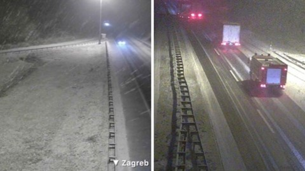 Ralice u punom pogonu: Na A1 pada gusti snijeg, dionice zabijelile