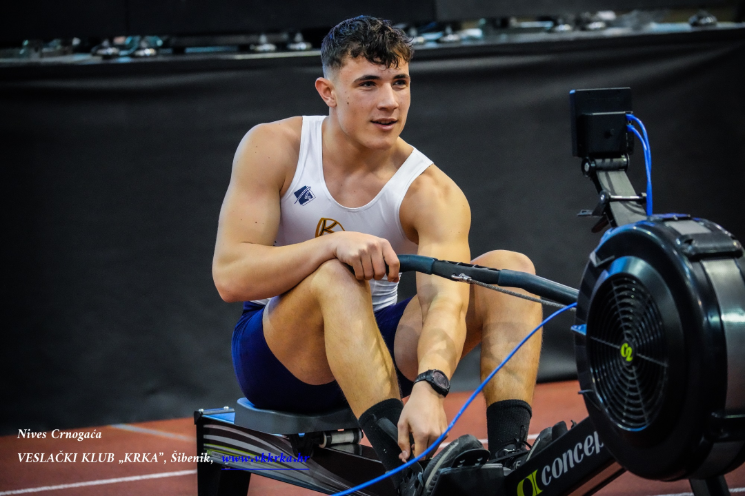 FOTO: Veslači Krke na Prvenstvu Hrvatske na ergometru: Šimi Grubišiću bronca i 21 sekundu bolji rezultat