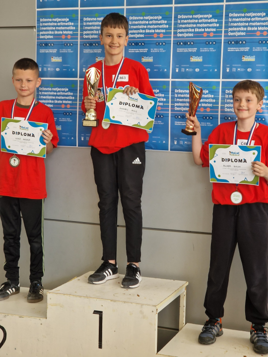 FOTO: Malci Genijalci iz Šibenika rasturili Državno natjecanje iz mentalne aritmetike i matematike