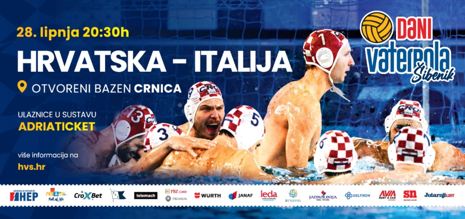 FOTO Osvojite ulaznice za vaterpolo utakmicu pod zvijezdama Hrvatska – Italija!