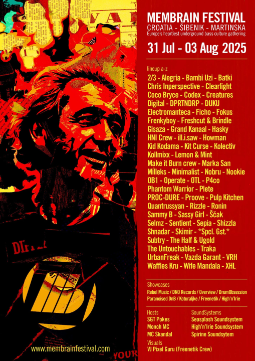 Jubilarni 10. Membrain Festival: Četiri dana na Martinskoj, više od 80 Dj-eva i izvođača iz cijele Europe