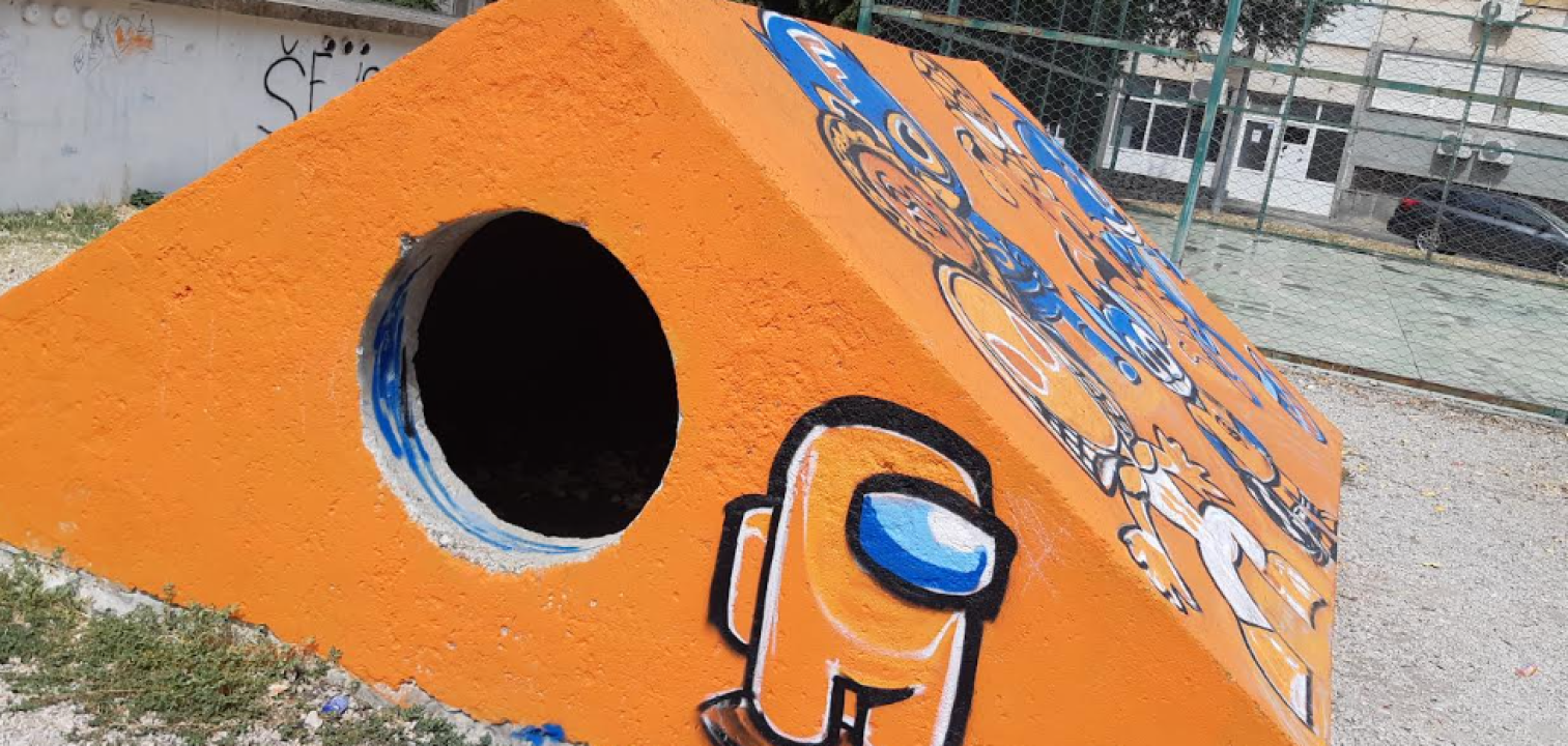 Zahvaljujući FOTO Funcutima bezlična betonska kućica postala glavna atrakcija dječjeg igrališta na Baldekinu