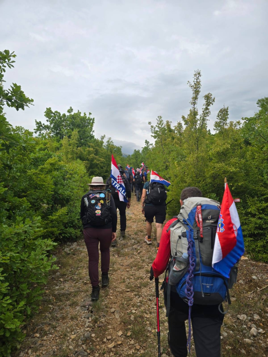 Mihovilci u pohodu 'Put Oluje' stigli na Kninsku tvrđavu