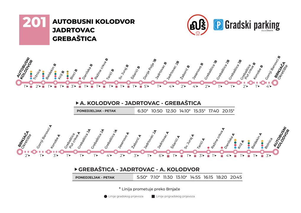 Jesenski vozni red gradskih i prigradskih linija