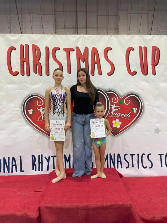 FOTO Ritmičarke šibenskog Neba osvojile dvije medalje na međunarodnom 'Christmas Cupu'
