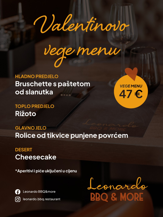 FOTO Savršeni recept za Valentinovo: Leonardo BBQ & more, slasna spiza i vi!