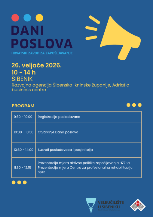 FOTO Tražite zaposlenje? Ne propustite 'Dane poslova' u Šibeniku!