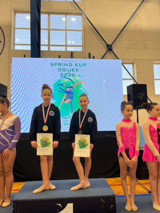 Šibenske gimnastičarke sjajno otvorile sezonu na 'Spring Cupu' u Osijeku 